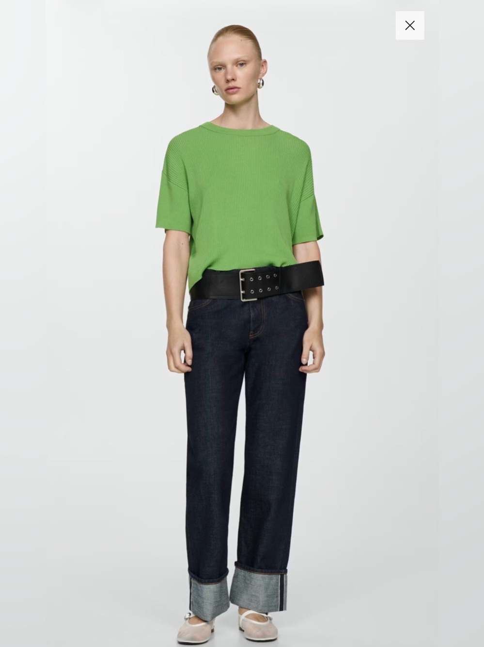 Mango Ribbed Knit Top - Picture 2 of 5